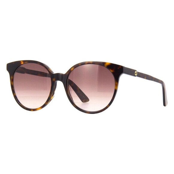 New GUCCI Havana Round GG0488S 002 Sunglasses Women - Picture 1 of 6